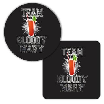 Team Bloody Mary : Gift Coaster Drinks Bar Alcohol Funny Home Kitchen Decor Cocktail