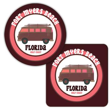 Camper Fort Myers Beach Florida : Gift Coaster