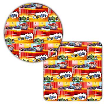 Racing Cars Rally Formula : Gift Coaster For Pilot Race Lover Masculine Him Father Sport