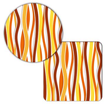 Wavy Stripes : Gift Coaster Abstract Pattern Line Lines Vertical Stripe Thanksgiving Fall Seamless