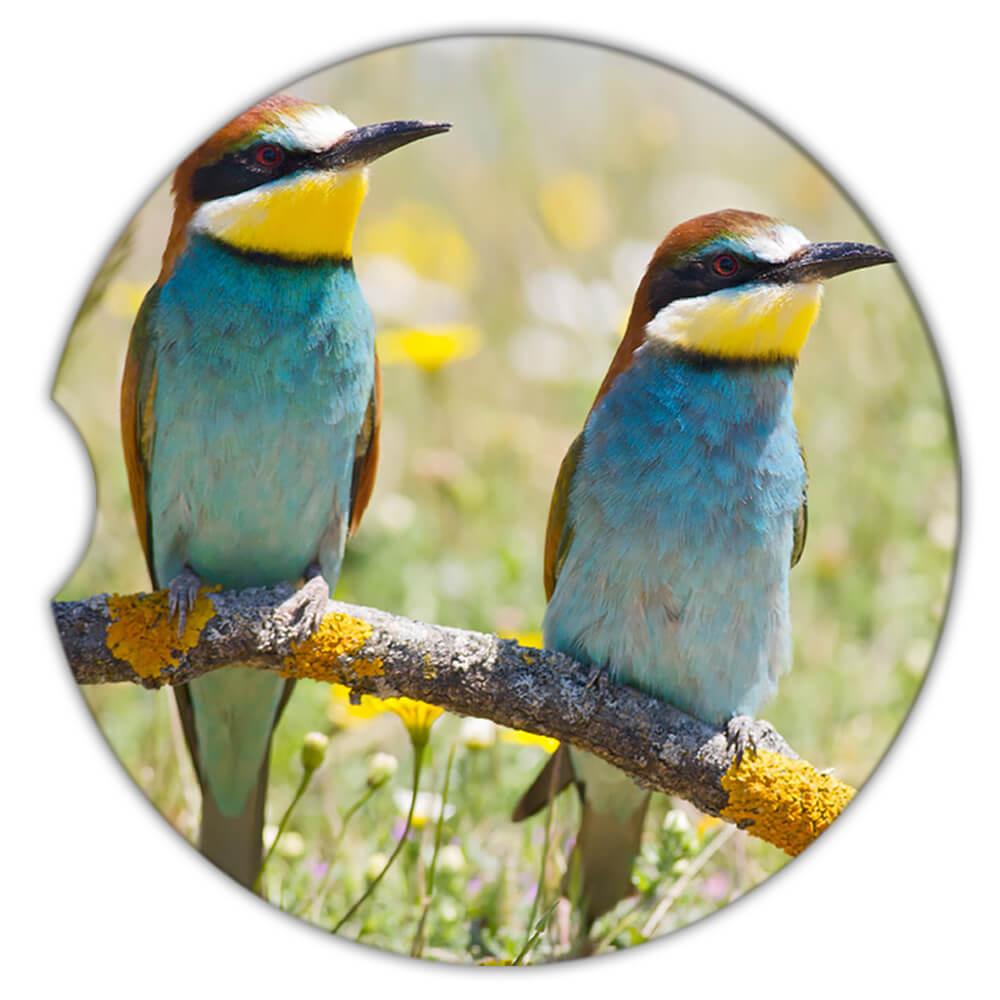 Geschenk Untersetzer: Bienenfresser Vogel Tier Natur bunt Ökologie Haustier Vogelbeobachter - Bild 6 von 10
