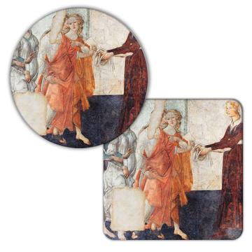 Botticelli Three Graces : Gift Coaster Famous Oil Painting Art Artist Painter