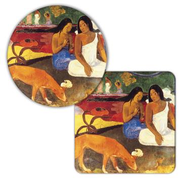 Arearea Paul Gauguin : Gift Coaster Famous Oil Painting Art Artist Painter