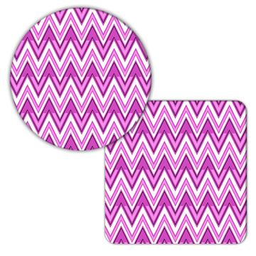 Chevron Pattern Missoni : Gift Coaster Abstract Seamless Trendy Fashion For Her Mother Friend