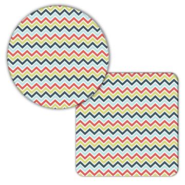 Cute Chevron Pattern : Gift Coaster Missoni Zigzag Seamless Kids Children Birthday Decor