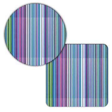Colorful Stripes Abstract Pattern : Gift Coaster Lines Seamless Fabric Decor Kid Teens For Her Him