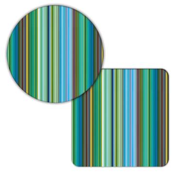Abstract Stripes Pattern : Gift Coaster Seamless Vertical Lines Home Wall Decor Fabric Print
