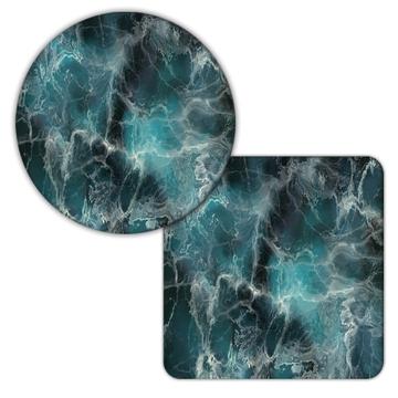 Watercolor Print Marble Texture : Gift Coaster Natural Stone Seamless Layers Fashion Wall Art