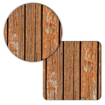Shabby Wood Boards : Gift Coaster Vintage Distressed Texture Seamless Pattern Craftwork