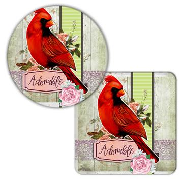 Cardinal : Gift Coaster Bird Grieving Lost Loved One Grief Healing Rememberance Adorable