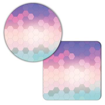 Boho Style Honeycombs : Gift Coaster Cute Abstract Baby Girl Sweet Fifteen Polka Dots