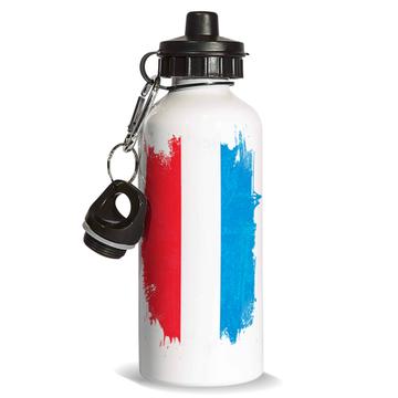 Luxembourg : Sports Water Bottle Distressed Flag Gift Vintage Luxembourger Expat Country