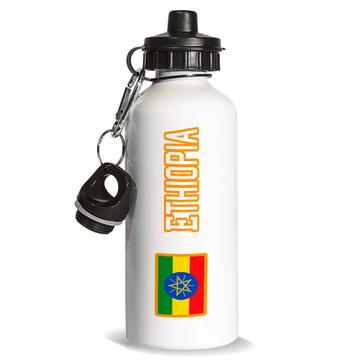 Ethiopia : Sports Water Bottle Flag Pride Patriotic Gift Expat Ethiopian Country
