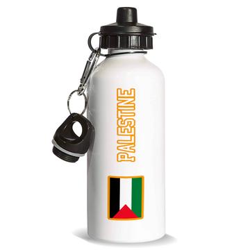 Palestine : Sports Water Bottle Flag Pride Patriotic Gift Expat Palestinian Country
