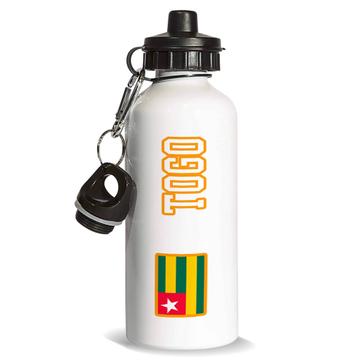 Togo : Sports Water Bottle Flag Pride Patriotic Gift Expat Togolese Country