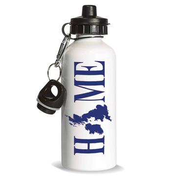 HOME Map United Kingdom : Gift Sports Water Bottle British UK Flag Expat Country Souvenir