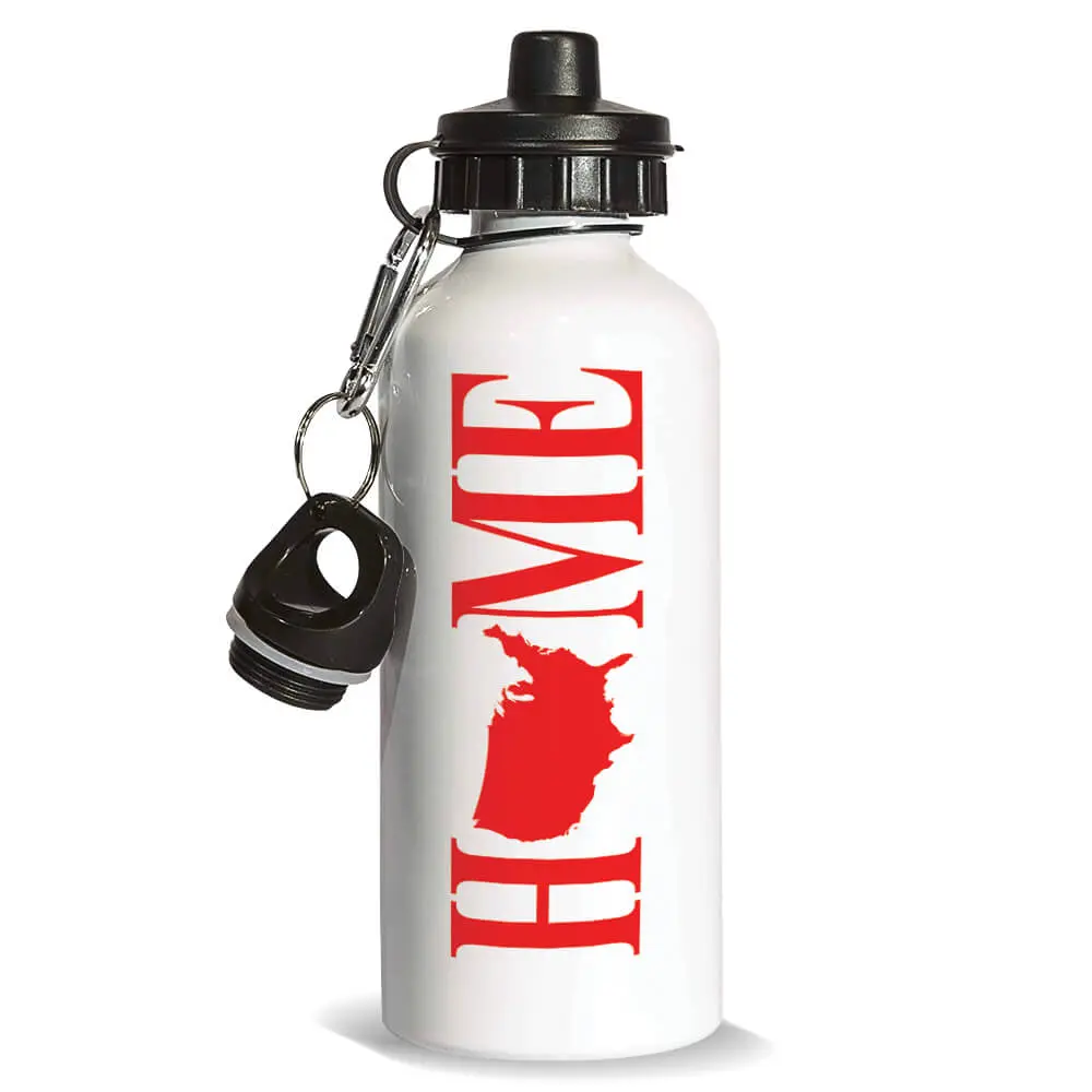 USA Home Map : Gift Sports Water Bottle Americana United States American Silhouette Country