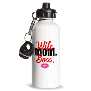 Wife Mom Boss : Gift Sports Water Bottle Women Mother