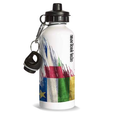 Central African Republic Flag : Gift Sports Water Bottle Modern Country Expat