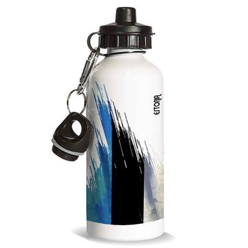 Estonia Flag : Gift Sports Water Bottle Modern Country Expat