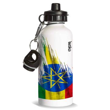 Ethiopia Flag : Gift Sports Water Bottle Modern Country Expat