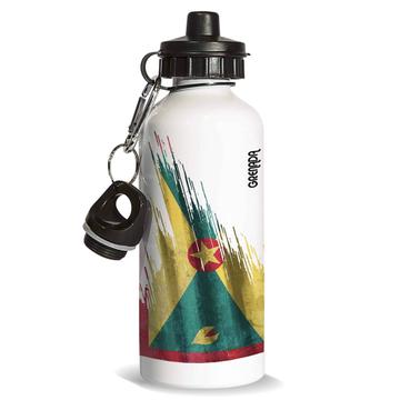 Grenada Flag : Gift Sports Water Bottle Modern Country Expat