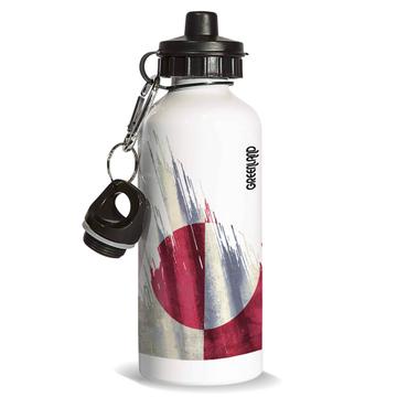 Greenland Flag : Gift Sports Water Bottle Modern Country Expat