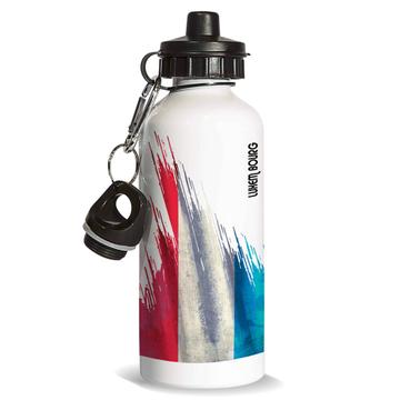 Luxembourg Flag : Gift Sports Water Bottle Modern Country Expat