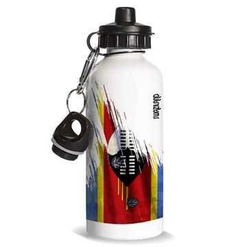 Swaziland Flag : Gift Sports Water Bottle Modern Country Expat