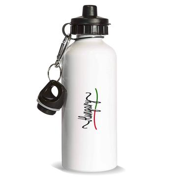 Hungary Flag Colors : Gift Sports Water Bottle Hungarian Travel Expat Country Minimalist Lettering