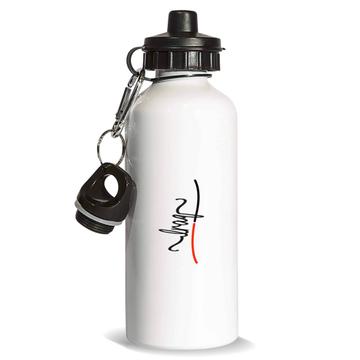 Iraq Flag Colors : Gift Sports Water Bottle Iraqi Travel Expat Country Minimalist Lettering