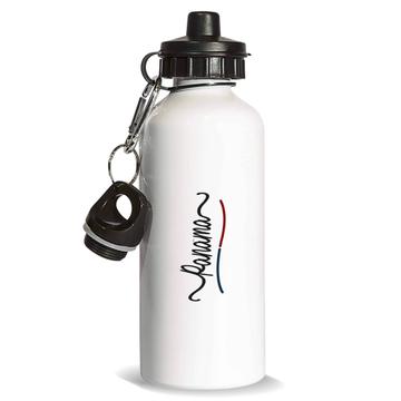 Panama Flag Colors : Gift Sports Water Bottle Panamanian Travel Expat Country Minimalist Lettering