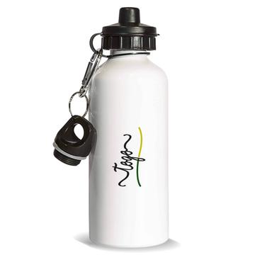 Togo Flag Colors : Gift Sports Water Bottle Togolese Travel Expat Country Minimalist Lettering
