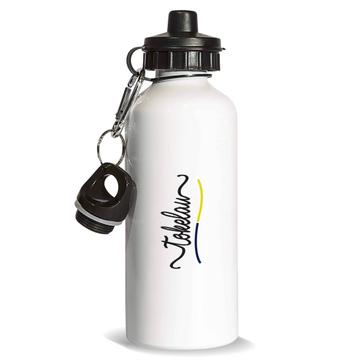 Tokelau Flag Colors : Gift Sports Water Bottle Travel Expat Country Minimalist Lettering