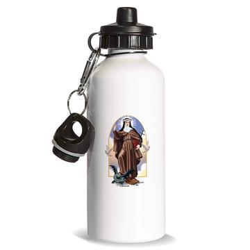 Saint Rose Of Viterbo : Gift Sports Water Bottle Catholic Church Dragon Dove Cross Christian Holy