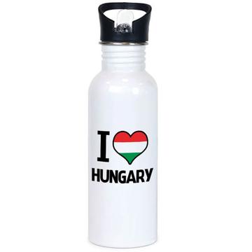 I Love Hungary : Sports Tumbler Flag Heart Country Crest Gift Hungarian Expat