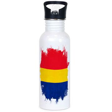 Romania : Sports Tumbler Distressed Flag Vintage Gift Romanian Expat Country