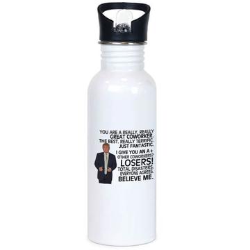 COWORKER Gift Funny Trump : Sports Tumbler Great Birthday Christmas Jobs