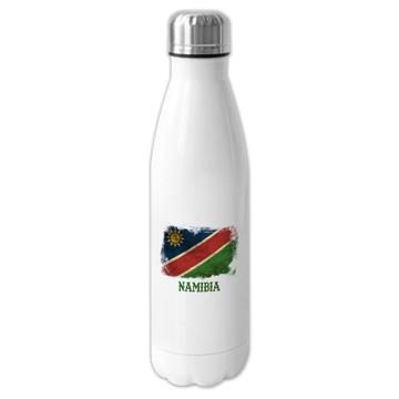 Namibia : Gift Cola Bottle Distressed Flag Vintage Namibian Expat Country