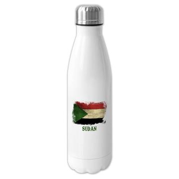 Sudan : Gift Cola Bottle Distressed Flag Vintage Sudanese Expat Country