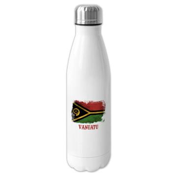 Vanuatu : Gift Cola Bottle Distressed Flag Vintage   Expat Country