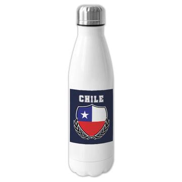 Chile : Gift Cola Bottle Country Chilean Flag Crest Expat Souvenir