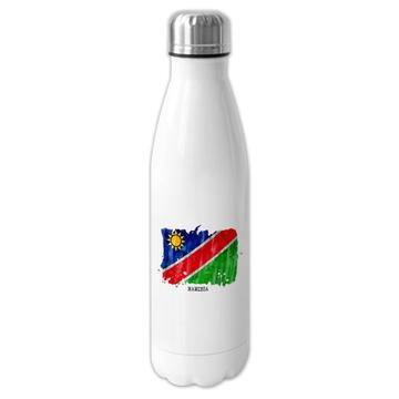 Namibia Flag : Gift Cola Bottle Africa Travel Expat Country Watercolor