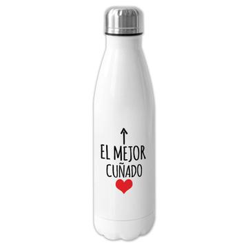 El Mejor Cunado : Gift Cola Bottle Brother-in-Law Heart Love Family Spanish Christmas