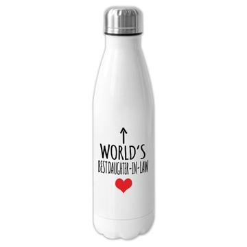 Worlds Best DAUGHTER-IN-LAW : Gift Cola Bottle Heart Love Family Work Christmas Birthday