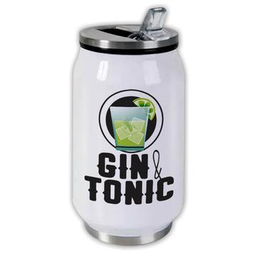 Gin And Tonic : Gift Can Bottle Cocktail Lovers Home Bar Wall Decoration Poster Glass Lemon
