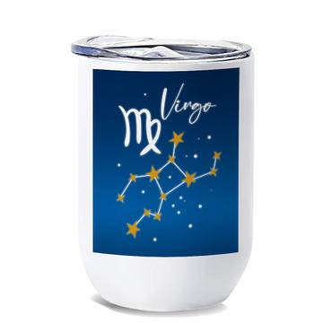 Virgo Constellation : Gift Wine Tumbler Zodiac Sign Horoscope Astrology Happy Birthday Stars