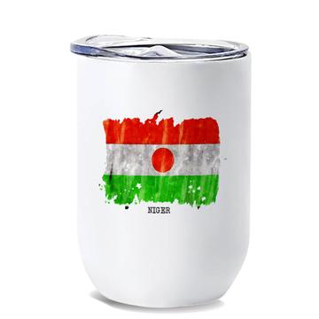 Niger Flag : Gift Wine Tumbler Africa Travel Expat Country Watercolor