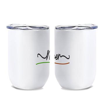 Niger Flag Colors : Gift Wine Tumbler Travel Expat Country Minimalist Lettering