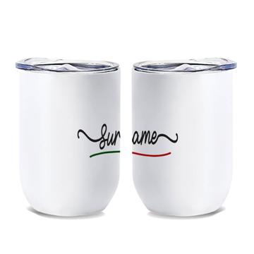 Suriname Flag Colors : Gift Wine Tumbler Surinamese Travel Expat Country Minimalist Lettering